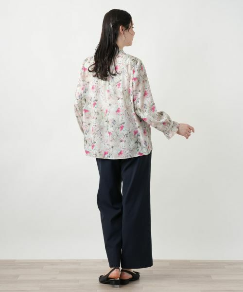 Leilian PLUS HOUSE / レリアンプラスハウス シャツ・ブラウス | 【店舗人気】花柄ボウタイブラウス【ROCHAS Premiere】【ERICA】 | 詳細3