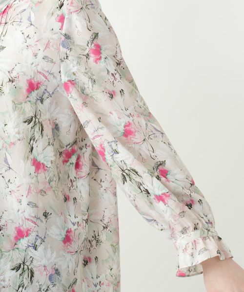 Leilian PLUS HOUSE / レリアンプラスハウス シャツ・ブラウス | 【店舗人気】花柄ボウタイブラウス【ROCHAS Premiere】【ERICA】 | 詳細9