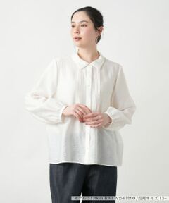 Leilian PLUS HOUSE / レリアンプラスハウス シャツ・ブラウス | 【店舗人気】バルーンスリーブブラウス【ROCHAS Premiere】