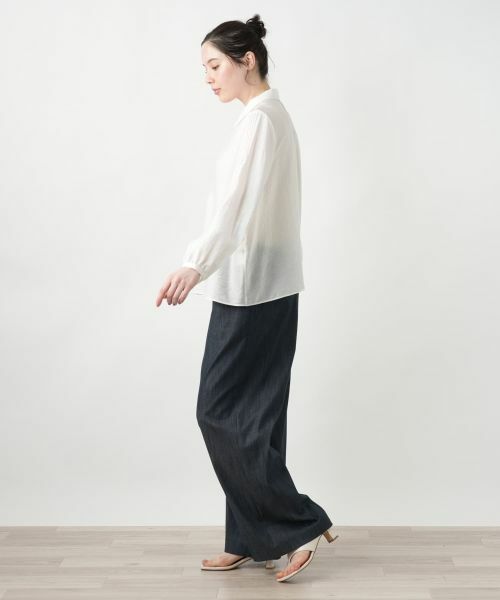 Leilian PLUS HOUSE / レリアンプラスハウス シャツ・ブラウス | 【店舗人気】バルーンスリーブブラウス【ROCHAS Premiere】 | 詳細1