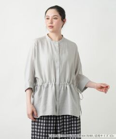 Leilian PLUS HOUSE / レリアンプラスハウス シャツ・ブラウス | 【店舗人気】バンドカラーブラウス【ROCHAS Premiere】