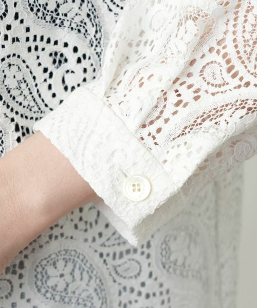 Leilian PLUS HOUSE / レリアンプラスハウス シャツ・ブラウス | 【店舗人気】ペイズリーレースブラウス【ROCHAS Premiere】 | 詳細12