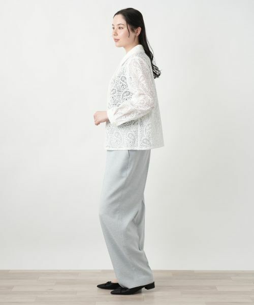 Leilian PLUS HOUSE / レリアンプラスハウス シャツ・ブラウス | 【店舗人気】ペイズリーレースブラウス【ROCHAS Premiere】 | 詳細2