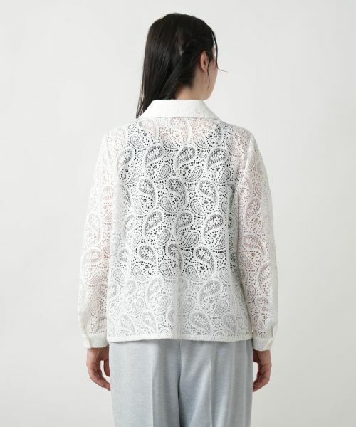 Leilian PLUS HOUSE / レリアンプラスハウス シャツ・ブラウス | 【店舗人気】ペイズリーレースブラウス【ROCHAS Premiere】 | 詳細6