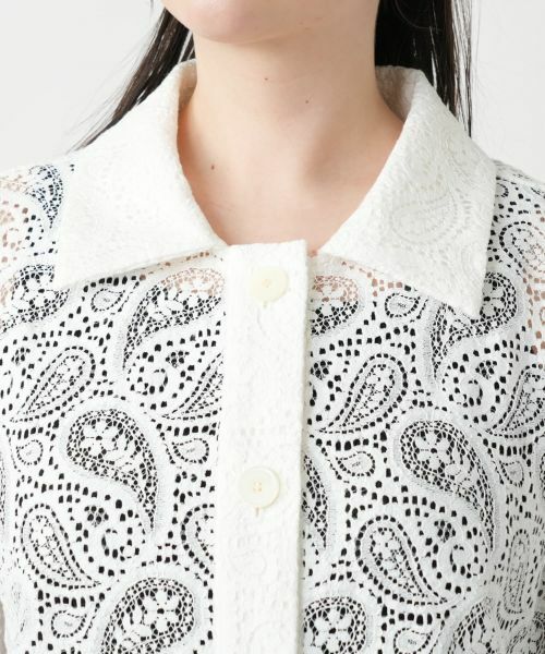 Leilian PLUS HOUSE / レリアンプラスハウス シャツ・ブラウス | 【店舗人気】ペイズリーレースブラウス【ROCHAS Premiere】 | 詳細7