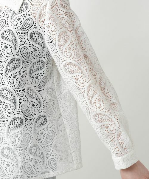 Leilian PLUS HOUSE / レリアンプラスハウス シャツ・ブラウス | 【店舗人気】ペイズリーレースブラウス【ROCHAS Premiere】 | 詳細9