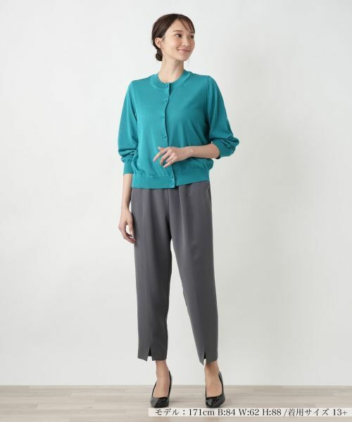 Leilian PLUS HOUSE / レリアンプラスハウス その他パンツ | 【店舗人気】ウエストロゴパンツ【ROCHAS Premiere】 | 詳細4