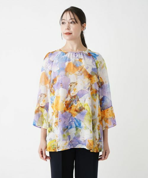 Leilian PLUS HOUSE / レリアンプラスハウス シャツ・ブラウス | 【店舗人気】フラワー柄ブラウス【プラス企画】 | 詳細4