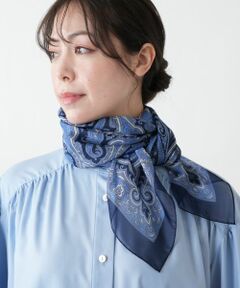 Leilian PLUS HOUSE / レリアンプラスハウス バンダナ・スカーフ | 【店舗人気】ペイズリー柄スカーフ