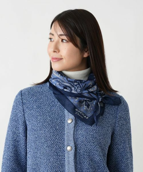 Leilian PLUS HOUSE / レリアンプラスハウス バンダナ・スカーフ | 【店舗人気】ペイズリー柄スカーフ | 詳細2