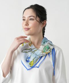 Leilian PLUS HOUSE / レリアンプラスハウス バンダナ・スカーフ | 【店舗人気】プリントスカーフ