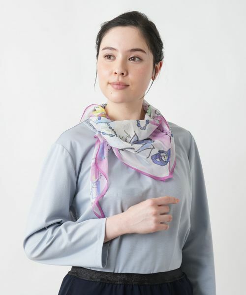 Leilian PLUS HOUSE / レリアンプラスハウス バンダナ・スカーフ | 【店舗人気】プリントスカーフ | 詳細3