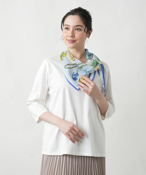 Leilian PLUS HOUSE / レリアンプラスハウス バンダナ・スカーフ | 【店舗人気】プリントスカーフ | 詳細4