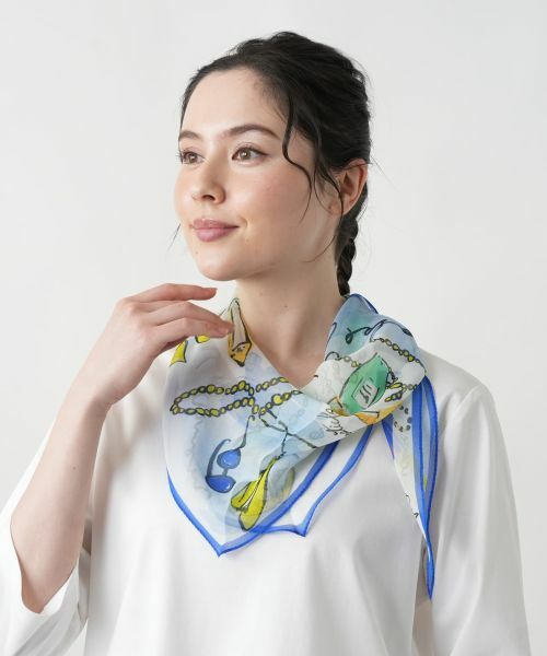 Leilian PLUS HOUSE / レリアンプラスハウス バンダナ・スカーフ | 【店舗人気】プリントスカーフ | 詳細5