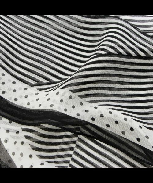 Leilian PLUS HOUSE / レリアンプラスハウス バンダナ・スカーフ | 【店舗人気】ストライプ切替スカーフ | 詳細2