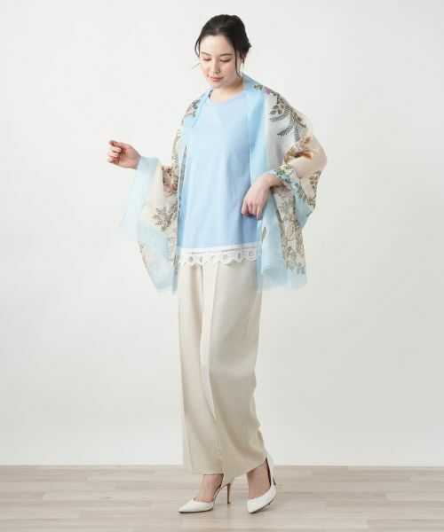 Leilian PLUS HOUSE / レリアンプラスハウス マフラー・ショール・スヌード・ストール | 【店舗人気】プリントストール【CANEPA】 | 詳細3