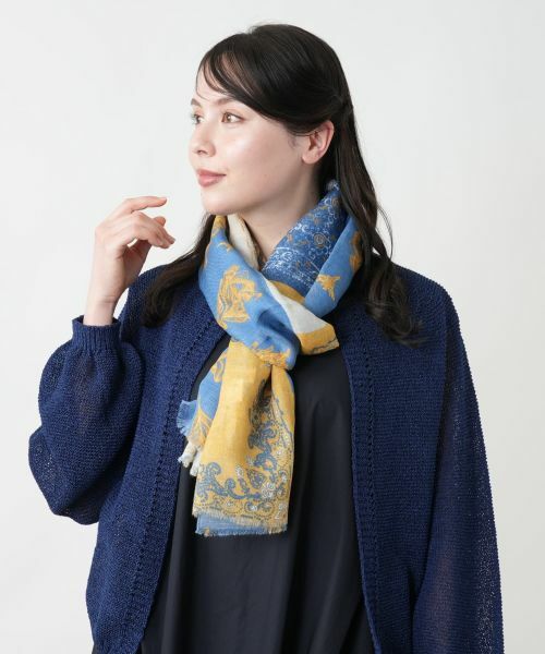 Leilian PLUS HOUSE / レリアンプラスハウス マフラー・ショール・スヌード・ストール | 【店舗人気】柄ストール【MIAN】 | 詳細5