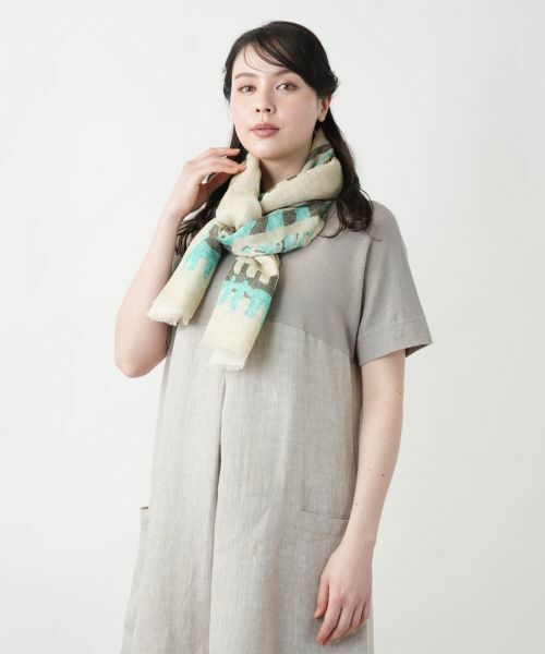 Leilian PLUS HOUSE / レリアンプラスハウス マフラー・ショール・スヌード・ストール | 【店舗人気】エスニック柄ストール | 詳細2