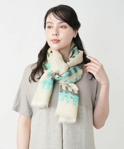 Leilian PLUS HOUSE / レリアンプラスハウス マフラー・ショール・スヌード・ストール | 【店舗人気】エスニック柄ストール | 詳細3