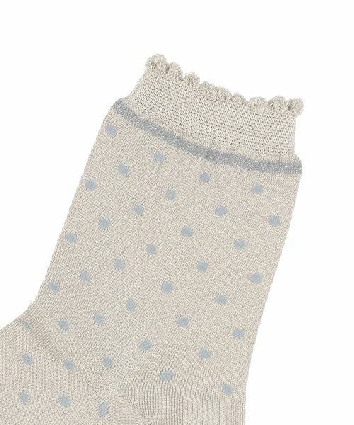 Leilian PLUS HOUSE / レリアンプラスハウス ソックス | 【店舗人気】ラメドットショートソックス | 詳細2