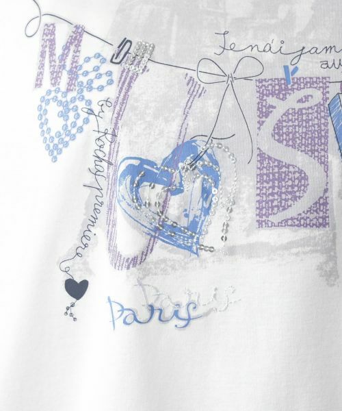 Leilian PLUS HOUSE / レリアンプラスハウス カットソー | 【店舗人気】刺繍プリントTシャツ【MUSE BY ROCHAS Premiere】 | 詳細16