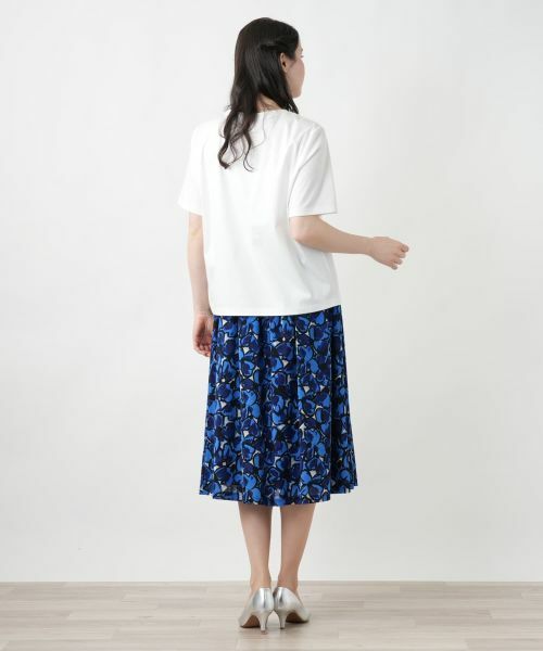 Leilian PLUS HOUSE / レリアンプラスハウス カットソー | 【店舗人気】刺繍プリントTシャツ【MUSE BY ROCHAS Premiere】 | 詳細6