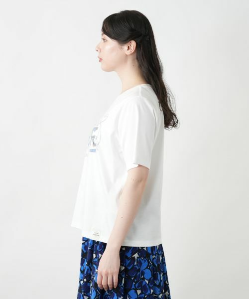 Leilian PLUS HOUSE / レリアンプラスハウス カットソー | 【店舗人気】刺繍プリントTシャツ【MUSE BY ROCHAS Premiere】 | 詳細8