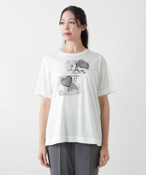 Leilian PLUS HOUSE / レリアンプラスハウス カットソー | 【店舗人気】刺繍カットソー【プラス企画】 | 詳細7