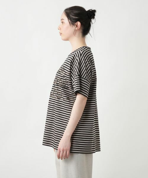 Leilian PLUS HOUSE / レリアンプラスハウス カットソー | 【店舗人気】コード刺繍ボーダーカットソー【プラス企画】 | 詳細8