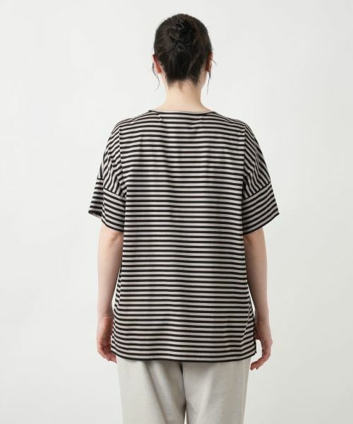 Leilian PLUS HOUSE / レリアンプラスハウス カットソー | 【店舗人気】コード刺繍ボーダーカットソー【プラス企画】 | 詳細9