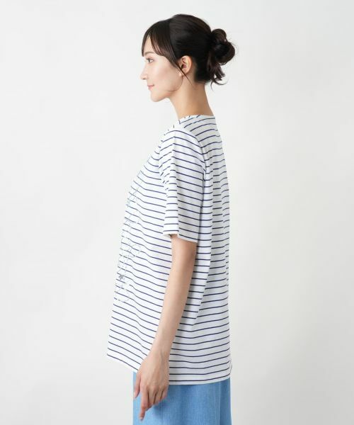 Leilian PLUS HOUSE / レリアンプラスハウス カットソー | 【店舗人気】刺繍ボーダーカットソー【プラス企画】 | 詳細8