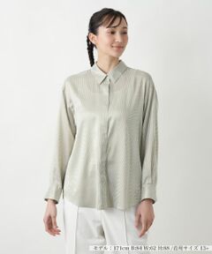 Leilian PLUS HOUSE / レリアンプラスハウス シャツ・ブラウス | ストライプブラウス