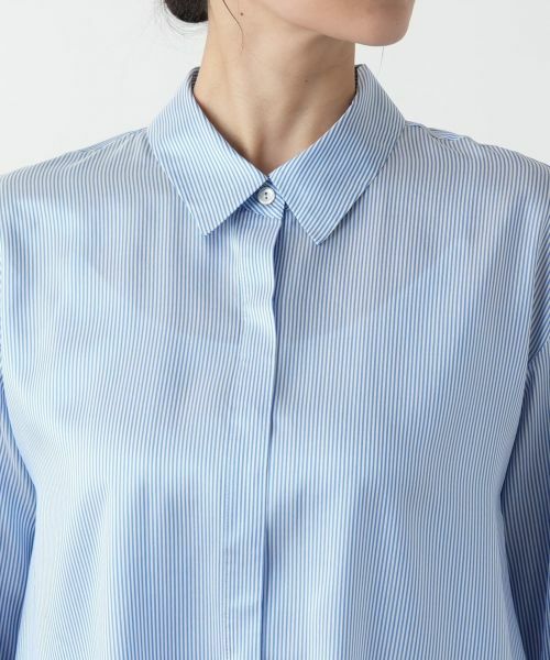 Leilian PLUS HOUSE / レリアンプラスハウス シャツ・ブラウス | ストライプブラウス | 詳細10