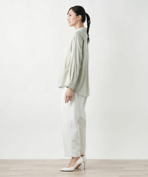 Leilian PLUS HOUSE / レリアンプラスハウス シャツ・ブラウス | ストライプブラウス | 詳細2