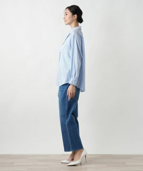 Leilian PLUS HOUSE / レリアンプラスハウス シャツ・ブラウス | ストライプブラウス | 詳細5