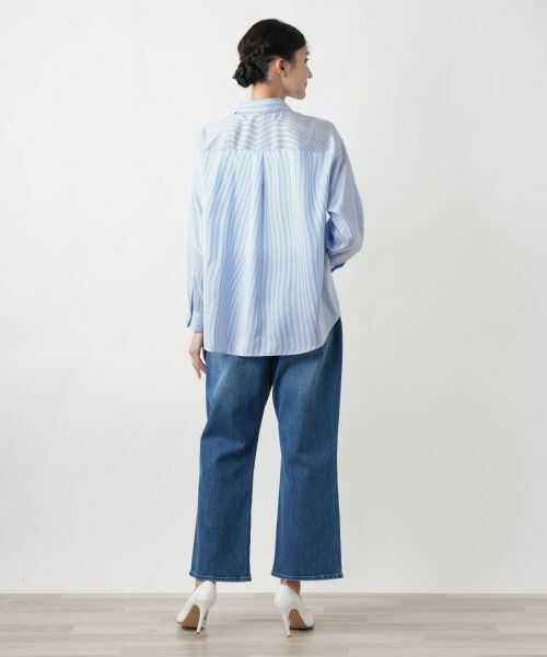 Leilian PLUS HOUSE / レリアンプラスハウス シャツ・ブラウス | ストライプブラウス | 詳細6