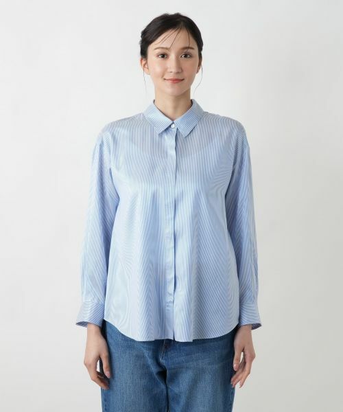 Leilian PLUS HOUSE / レリアンプラスハウス シャツ・ブラウス | ストライプブラウス | 詳細7