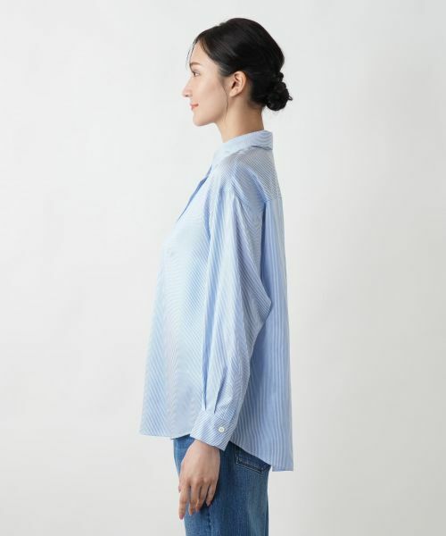 Leilian PLUS HOUSE / レリアンプラスハウス シャツ・ブラウス | ストライプブラウス | 詳細8