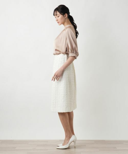 Leilian PLUS HOUSE / レリアンプラスハウス ミニ・ひざ丈スカート | ツイードスカ−ト | 詳細2