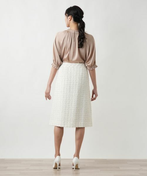 Leilian PLUS HOUSE / レリアンプラスハウス ミニ・ひざ丈スカート | ツイードスカ−ト | 詳細3