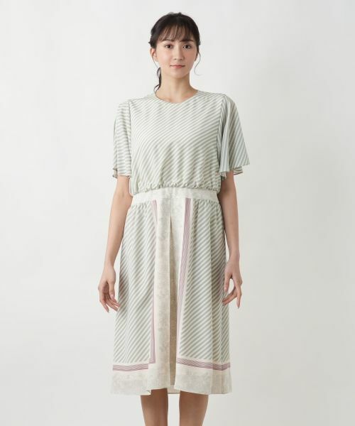 Leilian PLUS HOUSE / レリアンプラスハウス ドレス | スカーフ柄ワンピ−ス | 詳細7