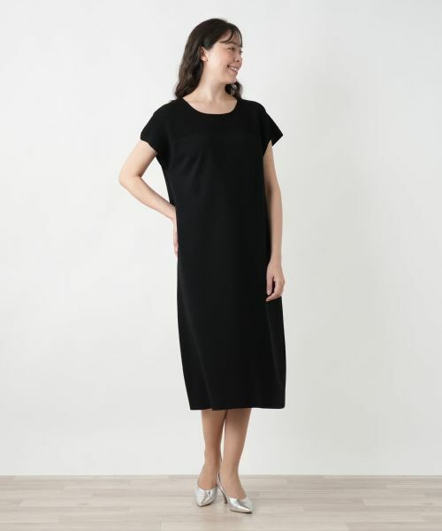 Leilian PLUS HOUSE / レリアンプラスハウス ドレス | 【店舗人気】切替ニットワンピース【BOURGE】 | 詳細1