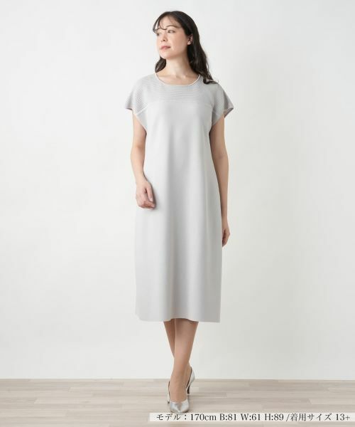 Leilian PLUS HOUSE / レリアンプラスハウス ドレス | 【店舗人気】切替ニットワンピース【BOURGE】 | 詳細4