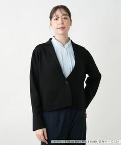 Leilian PLUS HOUSE / レリアンプラスハウス テーラードジャケット | ニットジャケット【BOURGE】