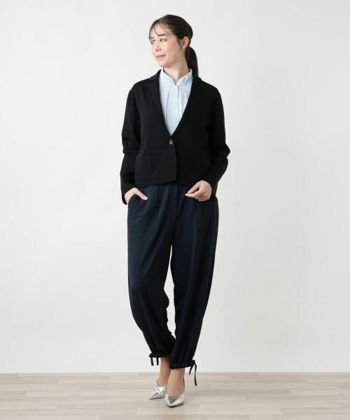 Leilian PLUS HOUSE / レリアンプラスハウス テーラードジャケット | ニットジャケット【BOURGE】 | 詳細1