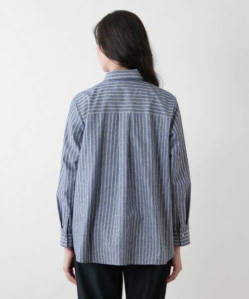 Leilian PLUS HOUSE / レリアンプラスハウス シャツ・ブラウス | ストライプシャツ【プラス企画】 | 詳細6