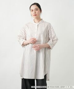 Leilian PLUS HOUSE / レリアンプラスハウス ドット柄ロングスリーブブラウス ドット柄ロングスリーブブラウス|レリアン プラスハウス