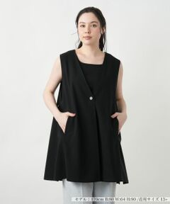 Leilian PLUS HOUSE / レリアンプラスハウス テーラードジャケット | 【店舗人気】Vネックベスト【プラス企画】