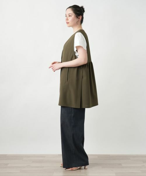 Leilian PLUS HOUSE / レリアンプラスハウス テーラードジャケット | 【店舗人気】Vネックベスト【プラス企画】 | 詳細2