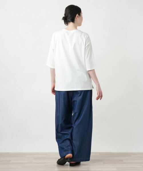 Leilian PLUS HOUSE / レリアンプラスハウス Tシャツ | 【店舗人気】刺繍プリントTシャツ【プラス企画】 | 詳細3